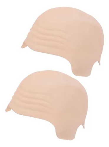 Gorro De Maquillaje De Látex Calvo, Peluca De 2 Piezas Para