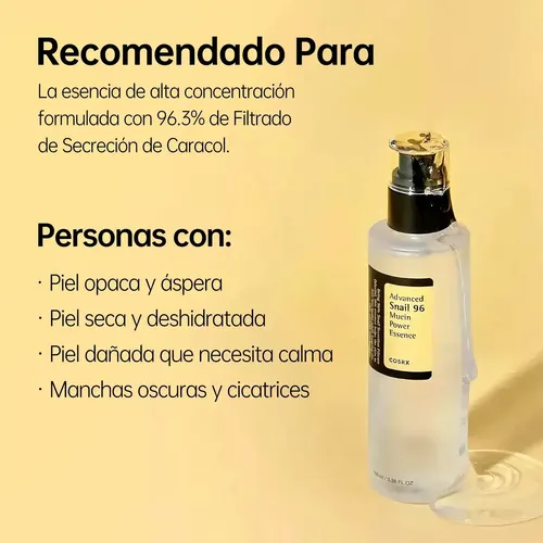 Cosrx Esencia Hidratante Con Mucina De Caracol 96% 100 Ml