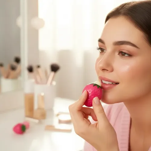 24 Bálsamos Labiales Frutilla Hidratantes Y Cambiantes
