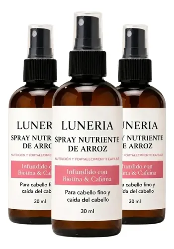 Spray Capilar Anticaida Luneria Crecimiento Raiz Mujer 3×2