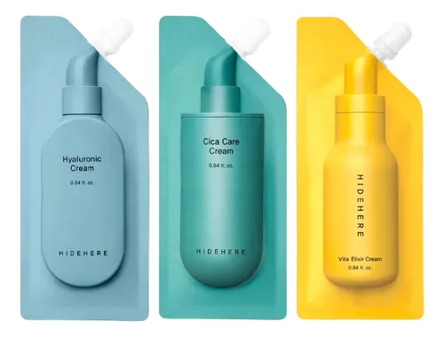 Hidehere Kit Hyaluronic Cream + Cica Care Cream + Vita Cream