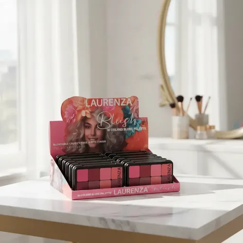 Laurenza Blush Palette 16 Tonos Mate Alta Pigmentación X1