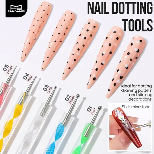 Kit Pinceles Y Herramientas Para Uñas Arte Y Diseño