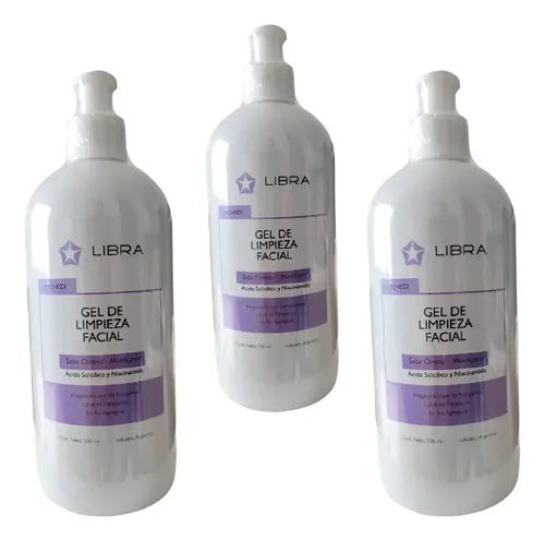 Gel De Limpieza Facial Sebo Control Libra Cosmetica Pack 3