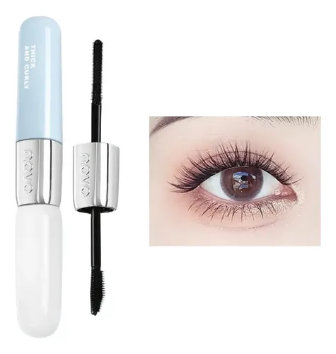 Rímel Mascara De Pestañas Doble Cepillo Volumen Rizado Nuevo