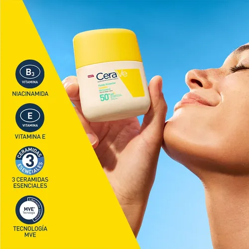 Cerave Protector Solar Fluido Invisible Oil Control Fps50