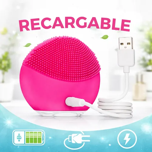 Limpiador Cepillo Facial Vibrador Masajeador Recargable Usb