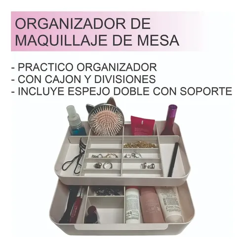 Organizador Mesa Maquillaje Manicuria Escritorio Plastico E