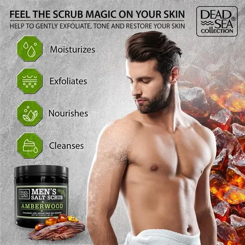 Exfoliante Corporal Sal Del Mar Muerto Amberwood 687 Ml Para