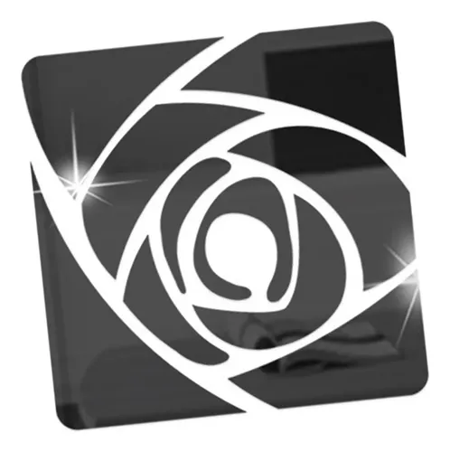 Adhesivo De Pared Con Espejo Acrílico Con Estampado De Rosas