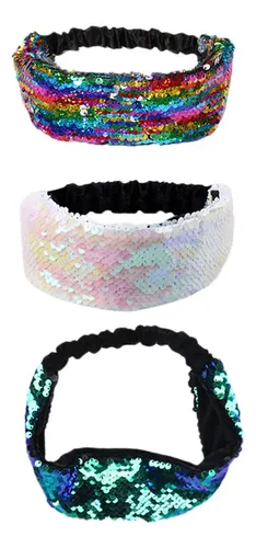 3 Cintas Para El Pelo Con Lentejuelas, Sombreros Únicos Y El