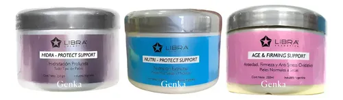 Kit Crema Facial Nutri + Hidra + Age 250grs Libra Cosmetica
