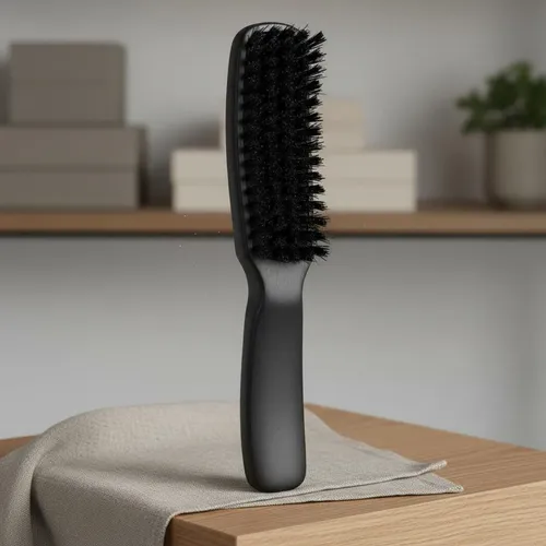 Cepillo De Peinado Para Cabello Y Barba Con Cerdas, Negro