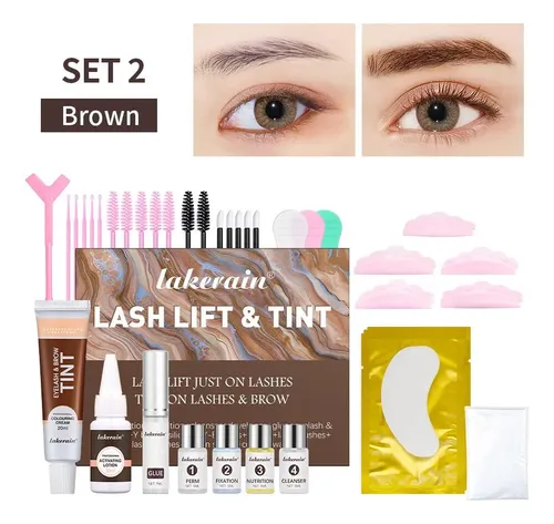 Kit Lifting Y Tinte Pestañas Con Permanente Y Fijación