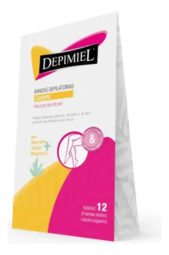 Banda Depilatoria Corporal Depimiel 12 U