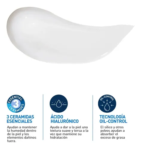 Cerave Gel Crema Hidratante Oil Control