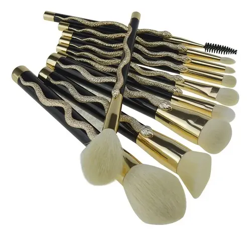 Set Brochas Maquillaje Forma Serpiente 7/10pz