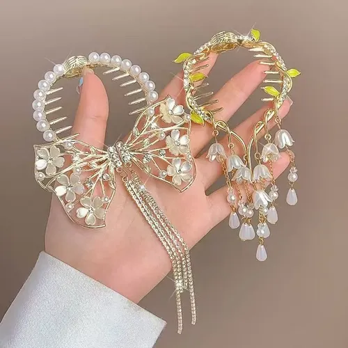 H. Qw Nuevo Accesorio Coreano Para Moño De Pelo Con Qwpo 202