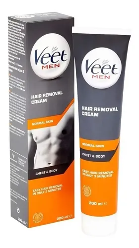 Crema Depilatoria Veet For Men Pieles Normales X 200 Ml