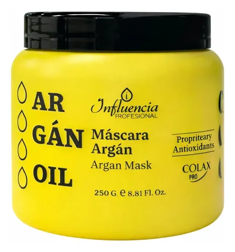 Máscara De Pelo Aceite De Argán 250g Influencia Anti Frizz