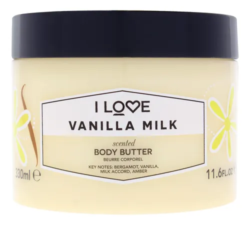 Manteca Corporal Perfumada – Leche De Vainilla 343 Ml I Love