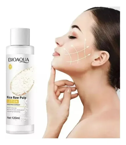 Locion Facial De Pulpa De Arroz Bioaqua 120 Ml