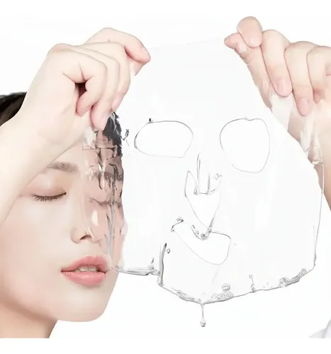 Kit Mascarilla Facial Coreana Glass Skin Colágeno Activo X2