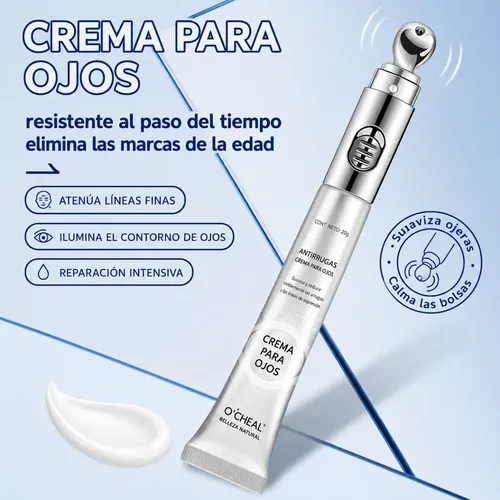 Ocheal Crema De Ojos Antiarrugas Con Aplicador Vibratorio