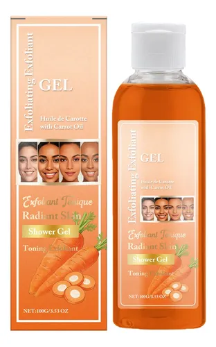 Gel De Baño Iluminador De Zanahoria Con Jabón Líquido, 100 M