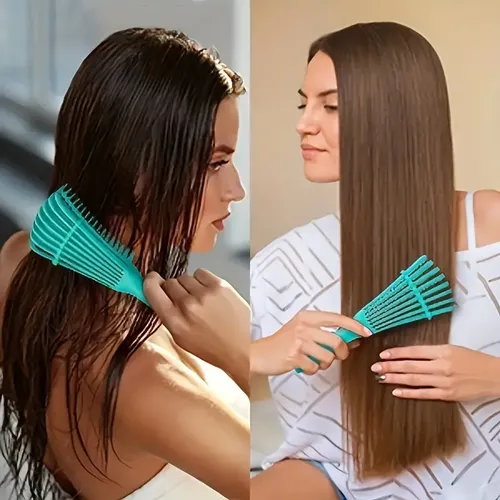 Cepillo Para Cabello Detangler, 8 Puntas, Peine Húmedo Y Sec