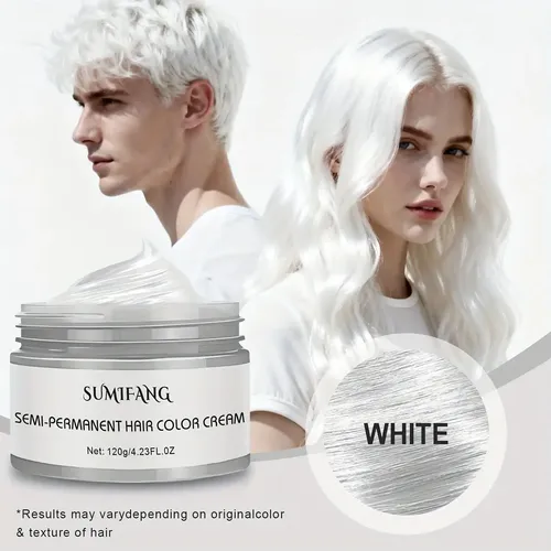 Tinte Semipermanente Blanco Suave Para Todo Tipo De Cabello