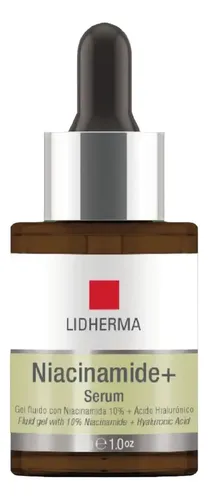 Niacinamide+ Serum Niacinamida 10% Y Hialurónico Lidherma Momento de aplicación Día/Noche Tipo de piel Todo tipo de piel