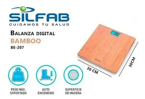 Silfab BE207 balanza digital encendido automático hasta 180 kg