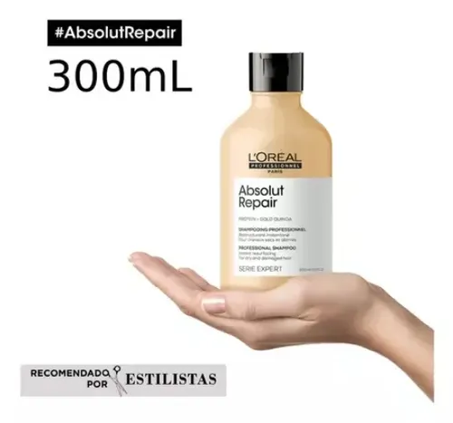 Shampoo L’Oréal Pro Absolut Repair Cabello Muy Dañado 300 ml