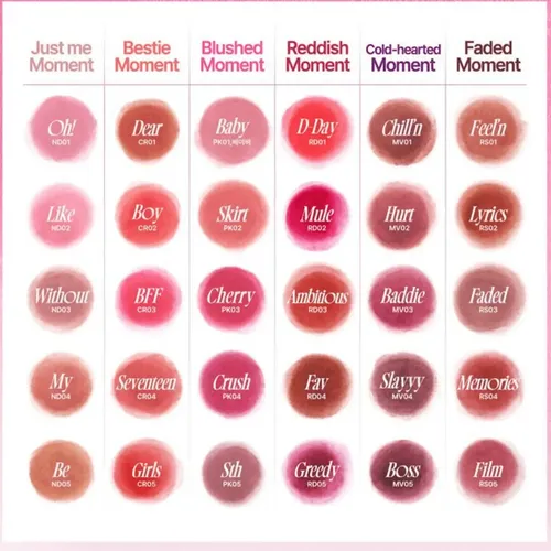 Tinta fwee Lip & Cheek Blurry Pudding Pot RS02 Lyrics Mate Larga Duración