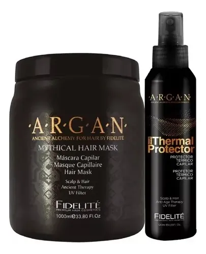 Mascara 1kg+ Protector Térmico 120ml Argán Mythical Fidelite