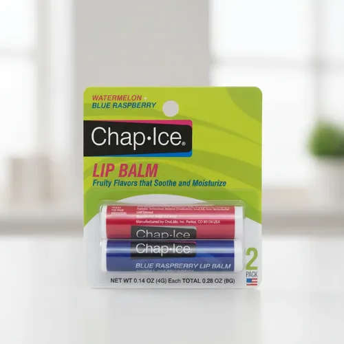 Chap Ice Bálsamo Labial X2 Watermelon Blue Raspberry