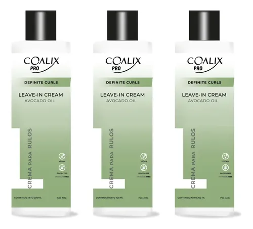 Coalix Pro Definite Curls Crema De Peinar Rulos 200ml X3
