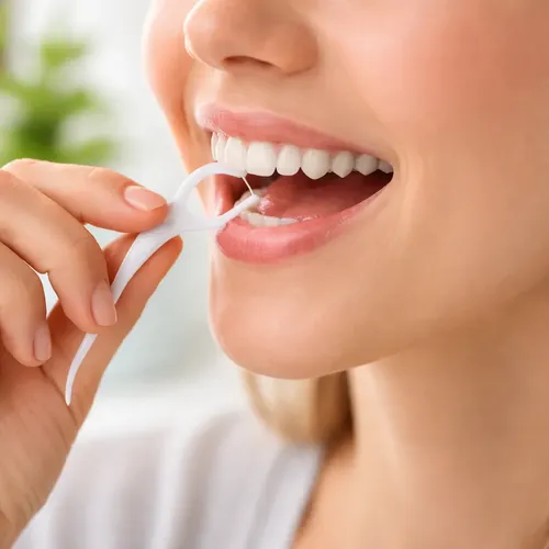 Hilo Dental Con Mango Cuidado Bucal Cajita X 30 Unidades