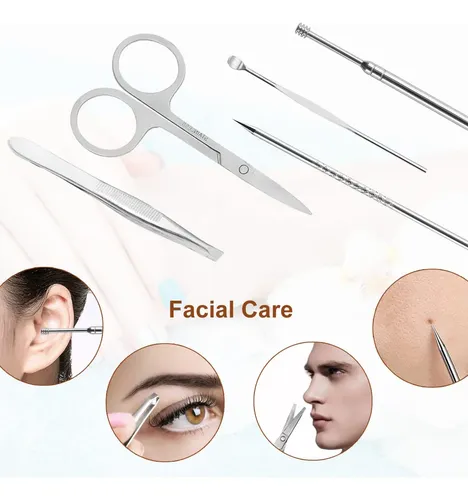 Set De Manicura Yougai 18 Piezas De Acero Inoxidable