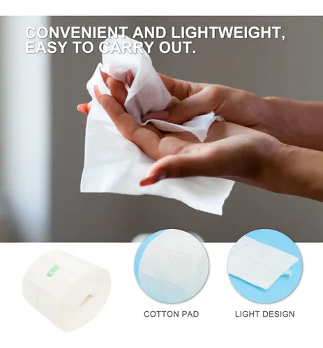 1 Rollo De 500 Toallitas De Algodón Para Uñas, Gel Y Esmalte