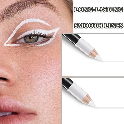 Set 12 Lápices Delineador Blanco Profesional Waterproof
