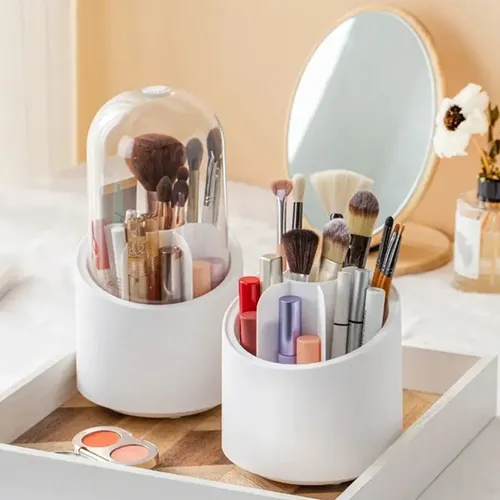 . Organizador De Brochas De Maquillaje Giratorio De 360° Con