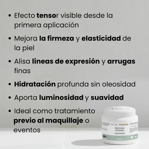 Máscara Tensora De Colágeno Liposomado X 250gr Arvensis Full