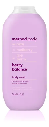 Método De Lavado Corporal Berry Balance, 532 Ml, Sin Paraben