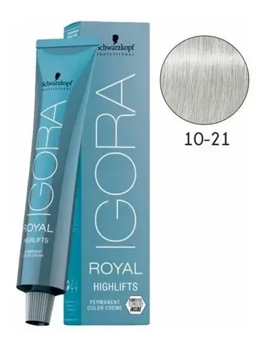 Tintura Permanente Igora Highlifts 10.21 – Schwarzkopf 60g Tono Tonos