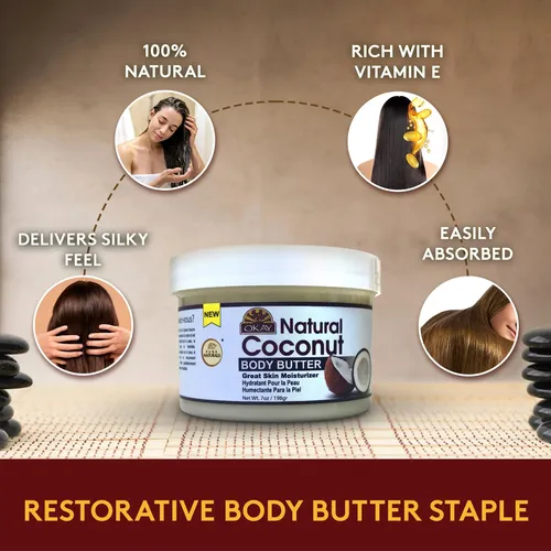 Manteca De Coco Okay 100% Natural Suave 198 G