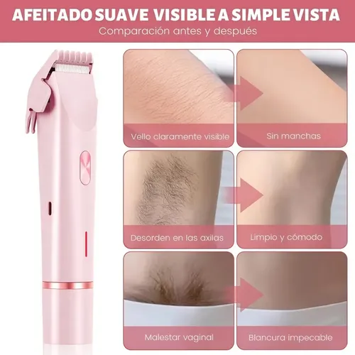 A Depiladora Eléctrica Recargable 2 En 1 Para Mujer