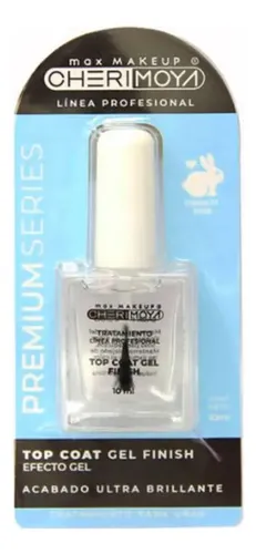Top Coat Gel Finish Cherimoya Acabado Ultra Brillante 10ml