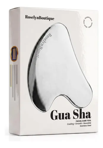 Gua Sha Roselynboutique Acero Inoxidable Masajeador Facial